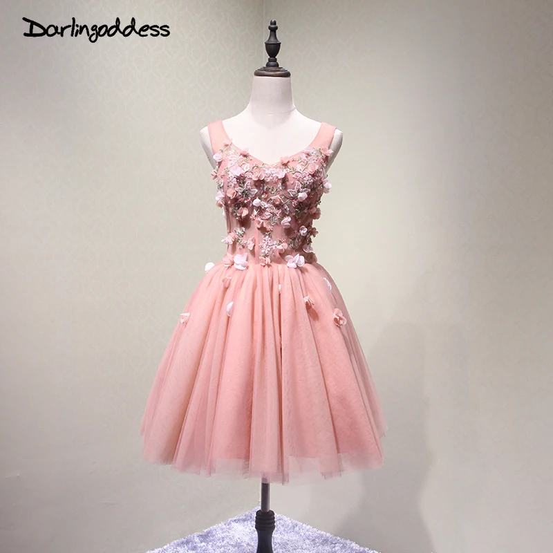 Сексуальное Кружевное коктейльное платье с v-образным вырезом 3D Цветочный халат