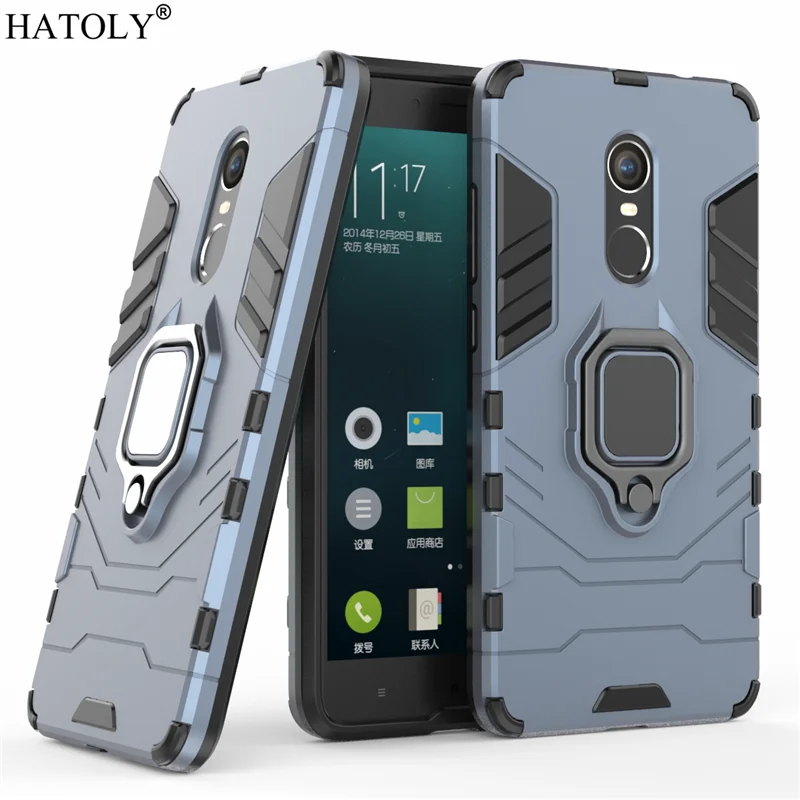 For Xiaomi Redmi Note 4X Case 4 Pro Cover Magnetic Suction Ring Bracket Cases Silicon Hard Armor for | Мобильные телефоны и
