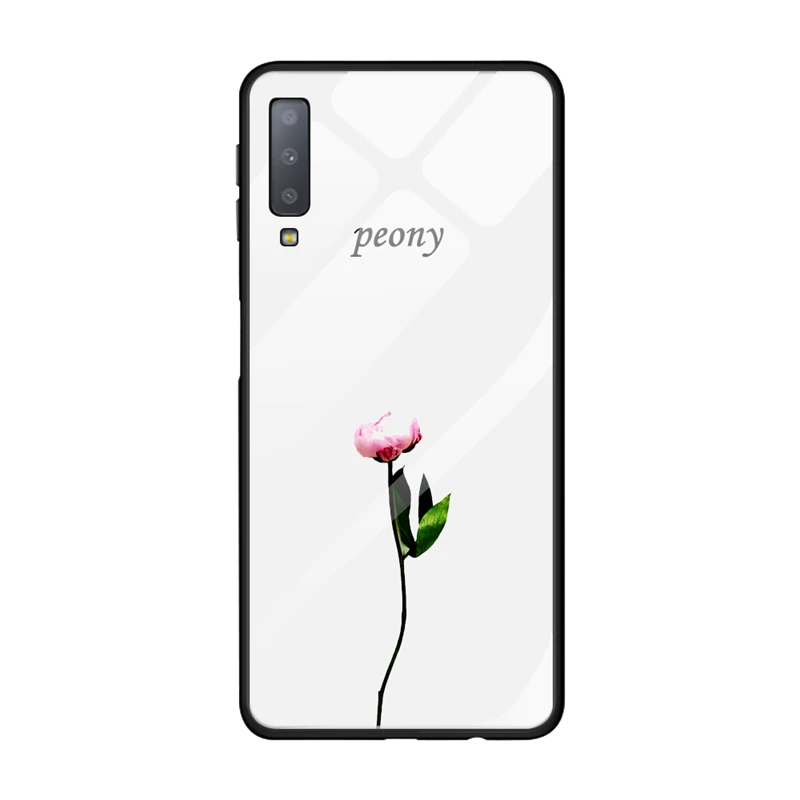 Чехол из закаленного стекла для телефона для samsung A10 A20 A30 A50 A70 Galaxy A7 S10 S9 S8 J4 J6 плюс S10E Силиконовая задняя крышка Капа - Цвет: 6