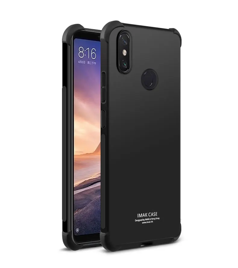 Metal Black Для Xiaomi mi Max3 чехол из кристального силикона Funda Xiaomi mi Max 3 чехол IMAK противоударный чехол для Xiao mi Max 3 Чехол mi Max3 mi Max 3 - Цвет: Metal Black