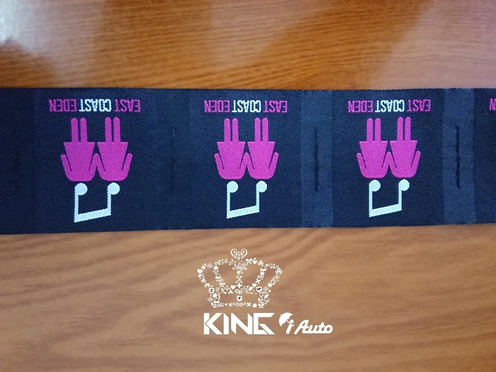 Индивидуальный индивидуальный логотип тканые этикетки/печать ленты/вышитые