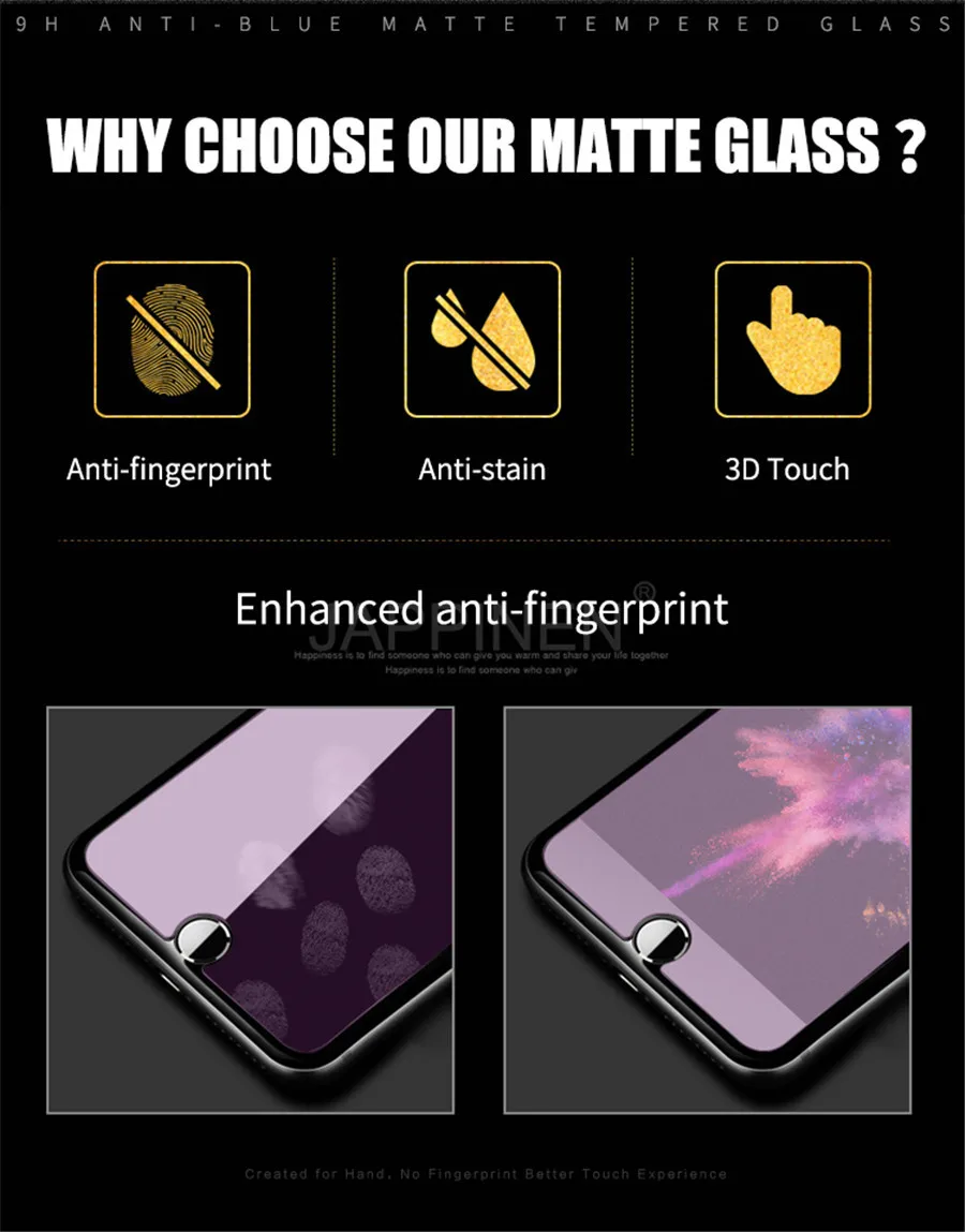 Матовое закаленное стекло для iphone 11 Pro Max XS Max XR X 8 7 Plus 9H Защита экрана для iphone 7 8 11 защитное стекло