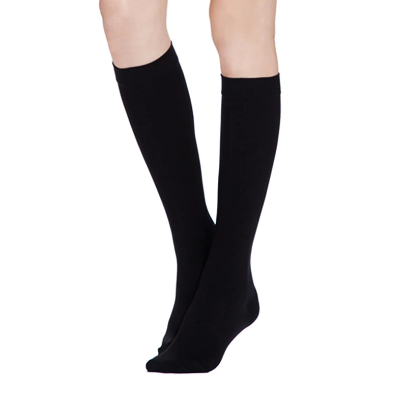 Black Closed Toe Findcool медицинские компрессионные носки 23-32мм рт. Ст. Давление Уровень 2 варикозное расширение вен носок медицинский теленок Peep-to носки - Цвет: Black Closed Toe