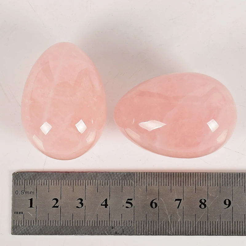 50*35mm rose quartz Egg &amp Wood Base Undrill Natural Stone and healing Crystals Home decoration accessory Kegel Massage Yoni | Дом и сад