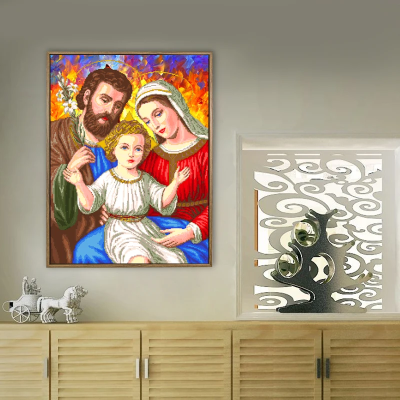 Алмазная вышивка DIY полная круглая Картина Набор крестиков &quotСемья&quot 5D