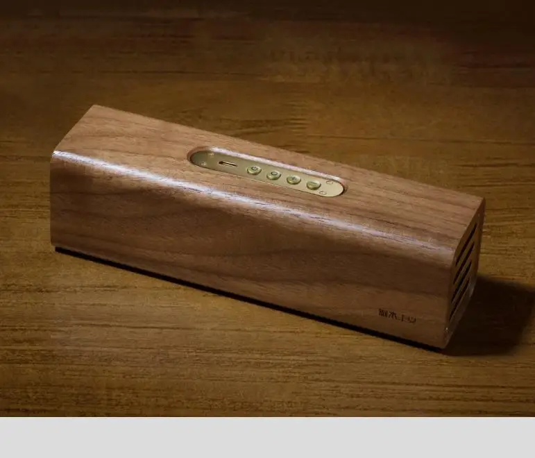 Белый xiaomi mijia медь woodism bluetooth динамик черный орех древесины двухканальный дизайн умный дом - Цвет: Белый