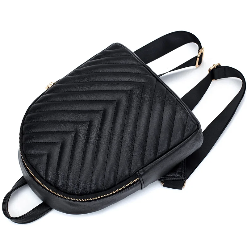 2016 Дизайн Одежды Кожа PU Женщин Рюкзак Случайные Школьные Сумки Для Подростков