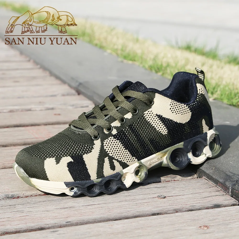 2019 New Arrive Men's Spring Summer Black Army Green Camouflage Flywire Walking Shoes Sport Breathable Running Training | Обувь