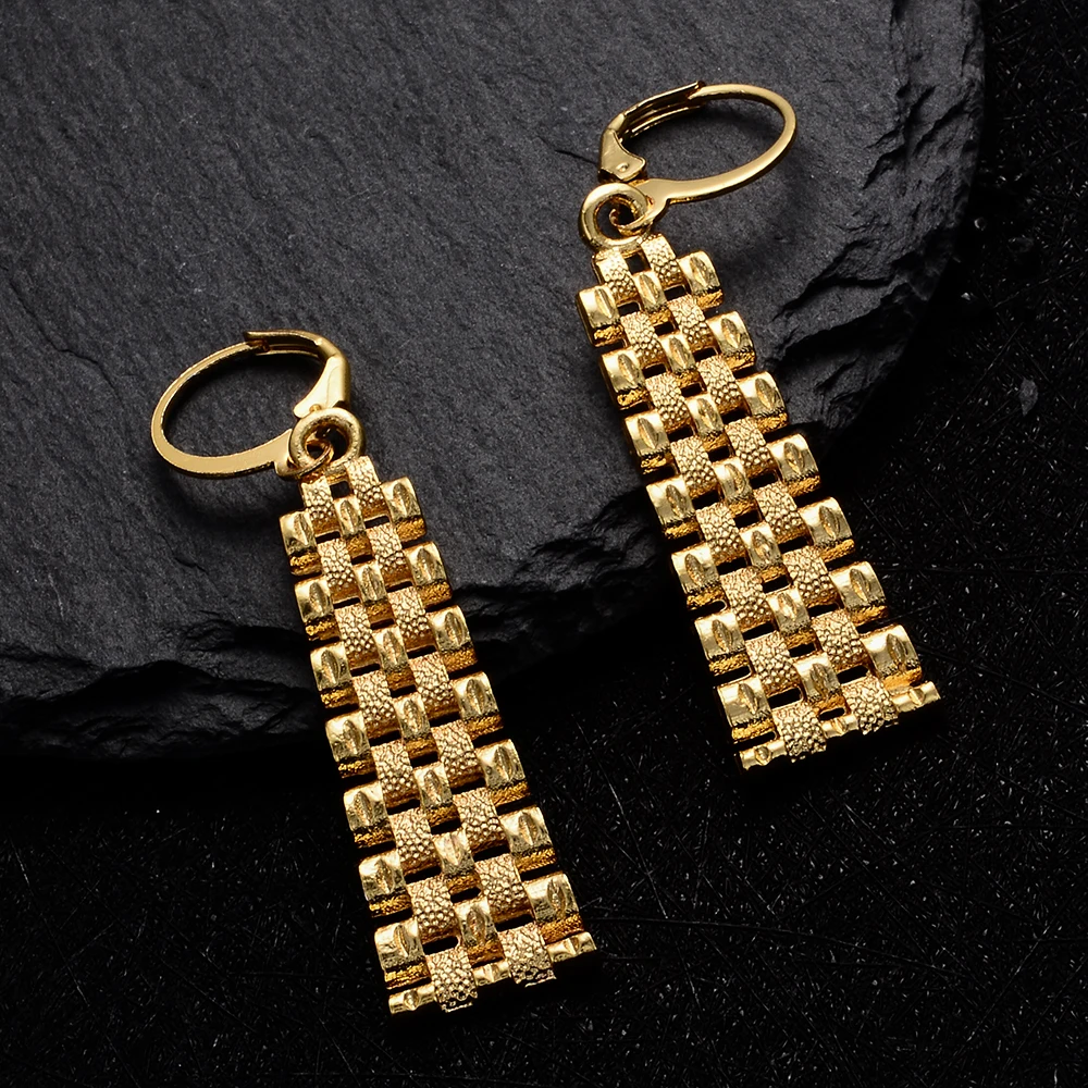 WANDO золотые классические женские металлические полые серьги аксессуары