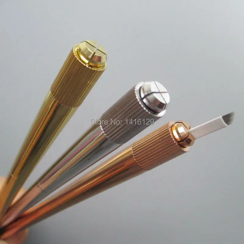 

Free Shipping 3pcs New Arrival Deluxe Microblading Pen High Quality Manual Tattoo Pen For 3D Eyebrow Embroidery Permanent Makeup