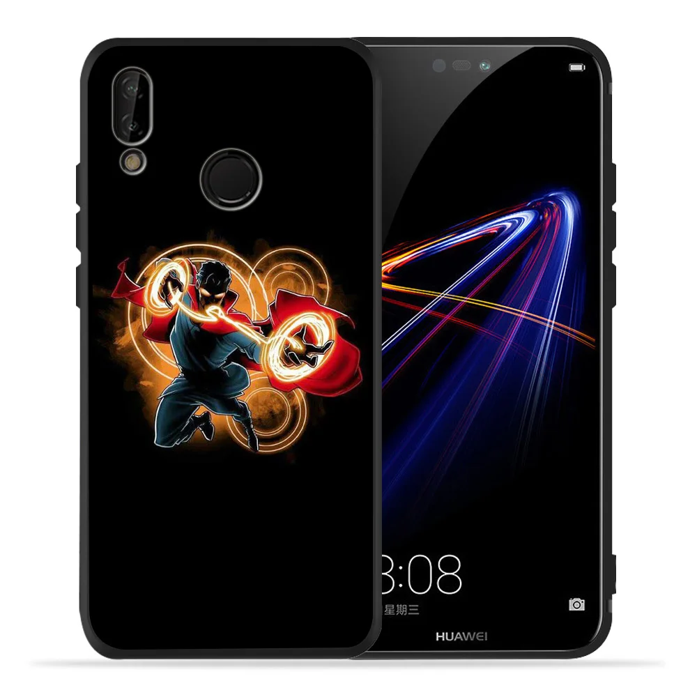 Для funda Huawei P20 lite чехол Мстители: Endgame черные ТПУ чехлы для P8 2017 Coque Etui P30 Pro Psmart