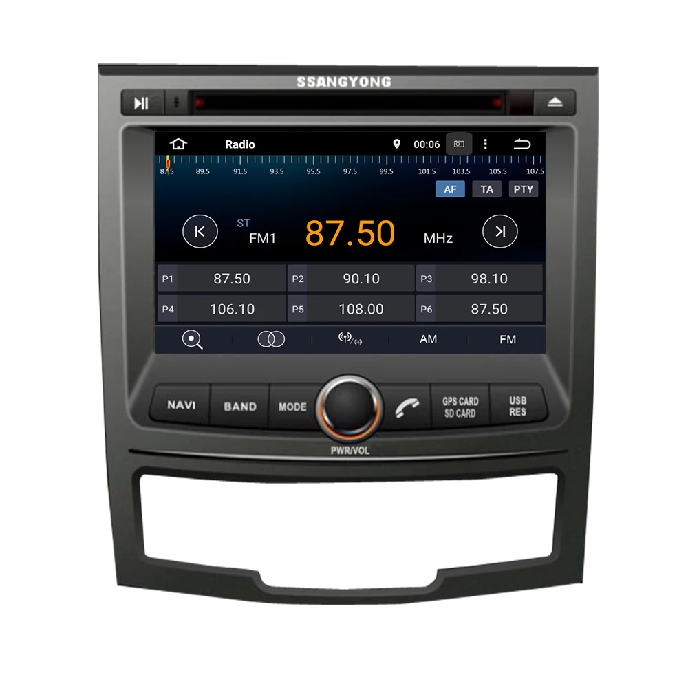 7 &quotIPS экран 4G Android 10 AV выход автомобиля GPS для SSANGYONG KORANDO 2010 2012 dvd плеер навигация
