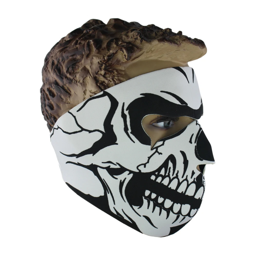 1 шт. маска для лица с черепом теплая ветрозащитная мотоциклетная велосипедная