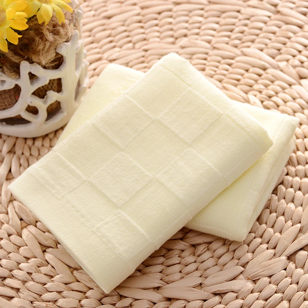 Мягкое хлопковое полотенце салфетка для кормления квадратное рук одноцветные