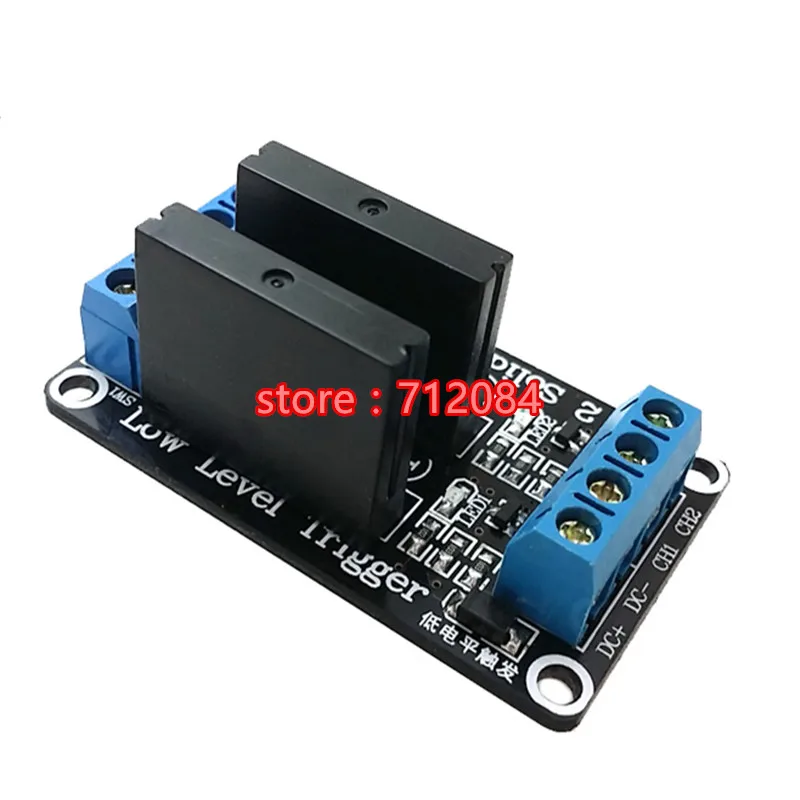 2 канальный 24В низкий уровень твердотельные релейные модульные платы с