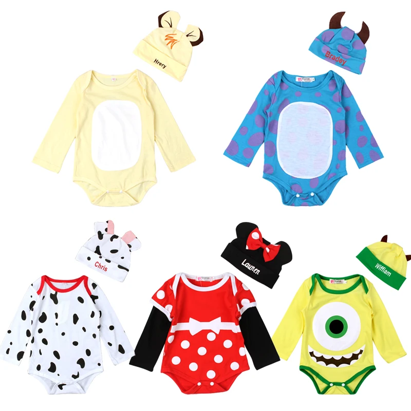 Детский хлопковый комбинезон с длинным рукавом героями мультфильмов |