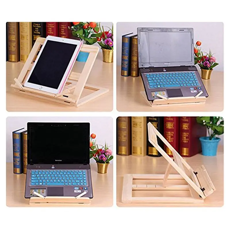 Wooden Frame Reading Bookshelf Bracket - Book Tablet PC Support Music Stand | Канцтовары для офиса и дома