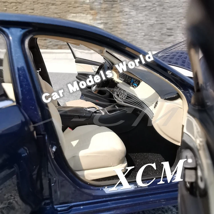 Литая модель автомобиля для Norev S-Class AMG-Line(синий) 1:18+ маленький подарок