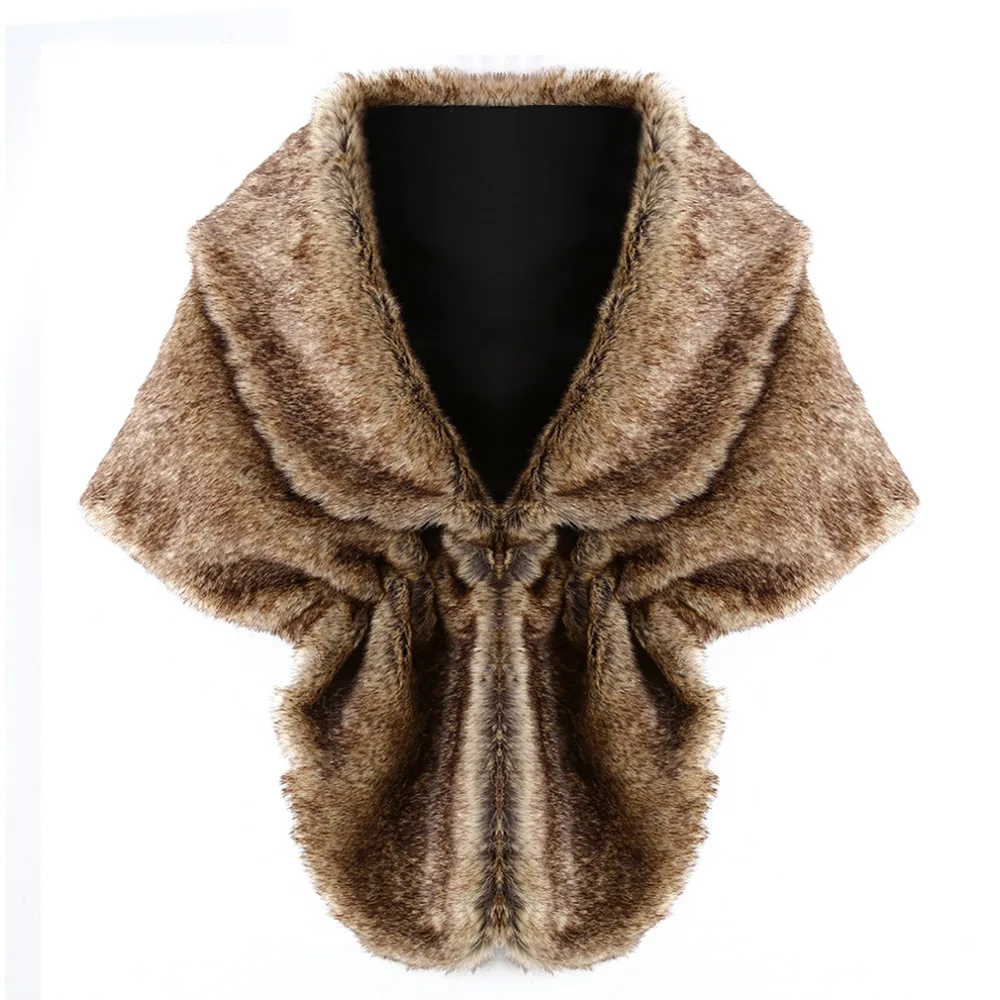 Мода 2017 г. Новый Для женщин Дамы Мех животных Пальто Поддельные меховой воротник