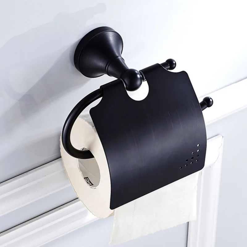 Бесплатная доставка роскошный набор аксессуаров для ванной комнаты из черной