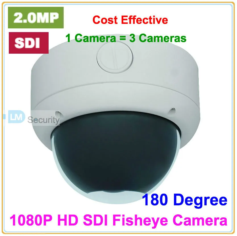 Lihmsek Горячая продажа внутренняя купольная 2.0 Мегапиксельная 1920*1080 HD SDI 180 градусов CCTV камера видеонаблюдения безопасности 1080P Рыбий глаз.