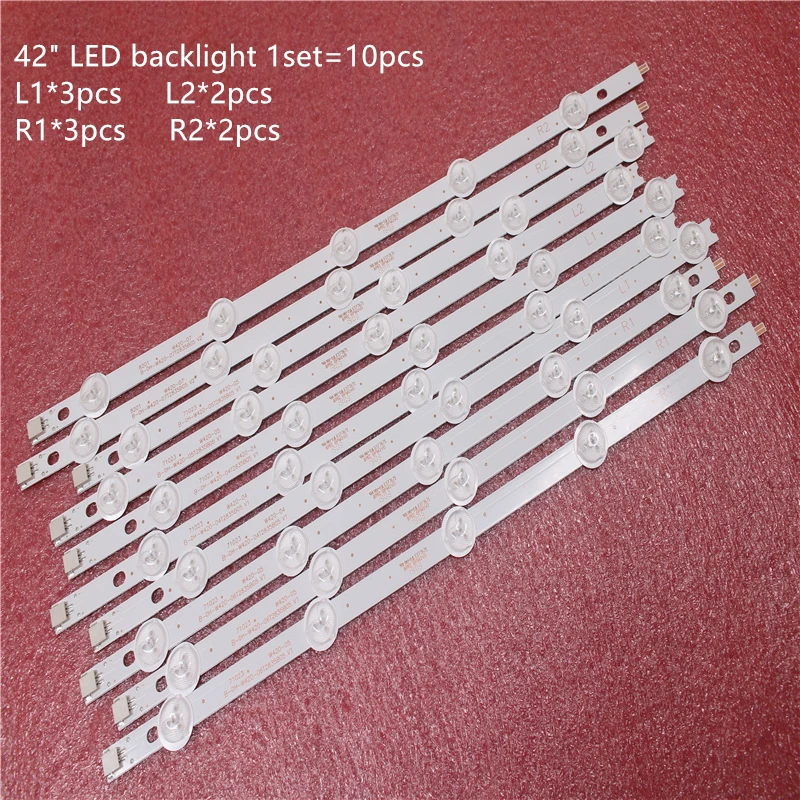 10 шт./лот Новинка Светодиодный подсветка бар для 4" ROW2.1 REV0.0 6916L-1412A/1413A/1414A/1415A, 6916L-1214A/1215A/1216A/1217A