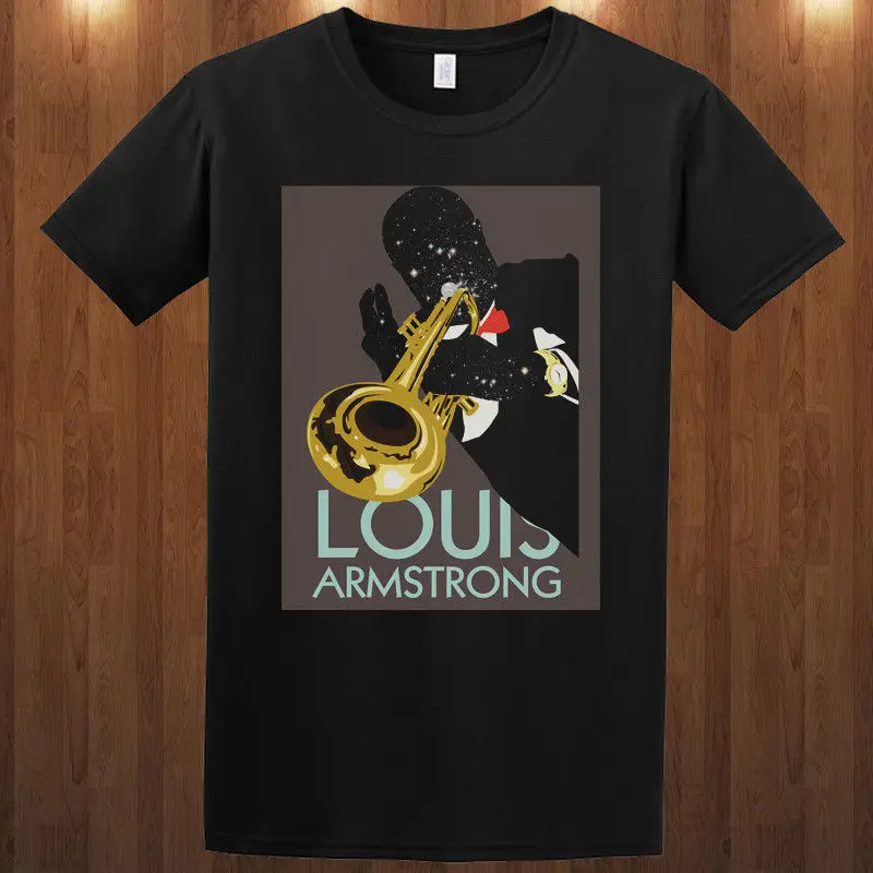 Louis Armstrong футболка Джаз музыкант качели певица размеры s m l xl 2XL 3XL King Oliver Лето