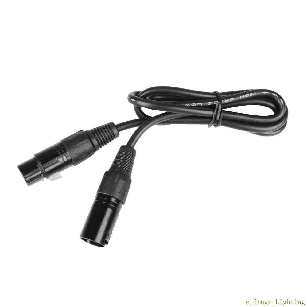 3-контактный 1 м 3 фута DMX кабель DJ сценисветильник световой XLR штекер-гнездо | Лампы