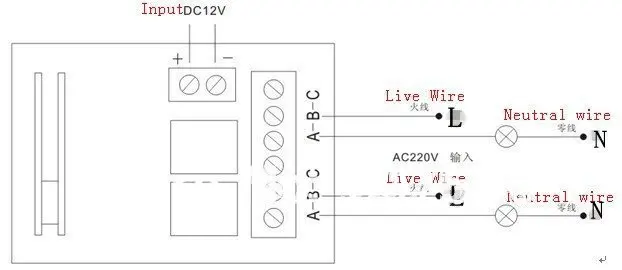 DC12V 10A 2 CH RF беспроводной 3 передатчик и приемник обучающий код пульт