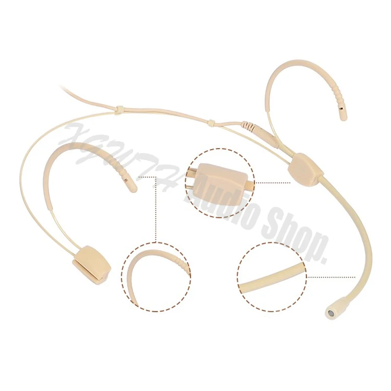 Микрофон со всенаправленной головкой для наушников Shure Sennheiser Audio Technica MiPro