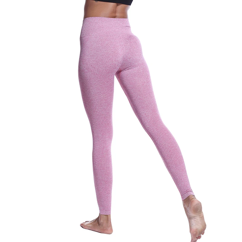KFDD Women Super Stretchy Gym Energy Yoga Pants Compression Breathable Running Pant Push Up Elastic Seamless Leggings 2019 News | Спорт и