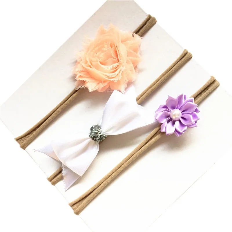 3Pcs girls flowers hair clips hairpins toddlers kids Bow safe Barrettes Hair Accessories Flower gift set | Детская одежда и обувь
