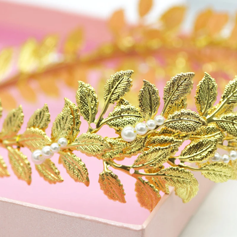 Ободок для волос в виде листвы римской богини красивые ободки головные уборы