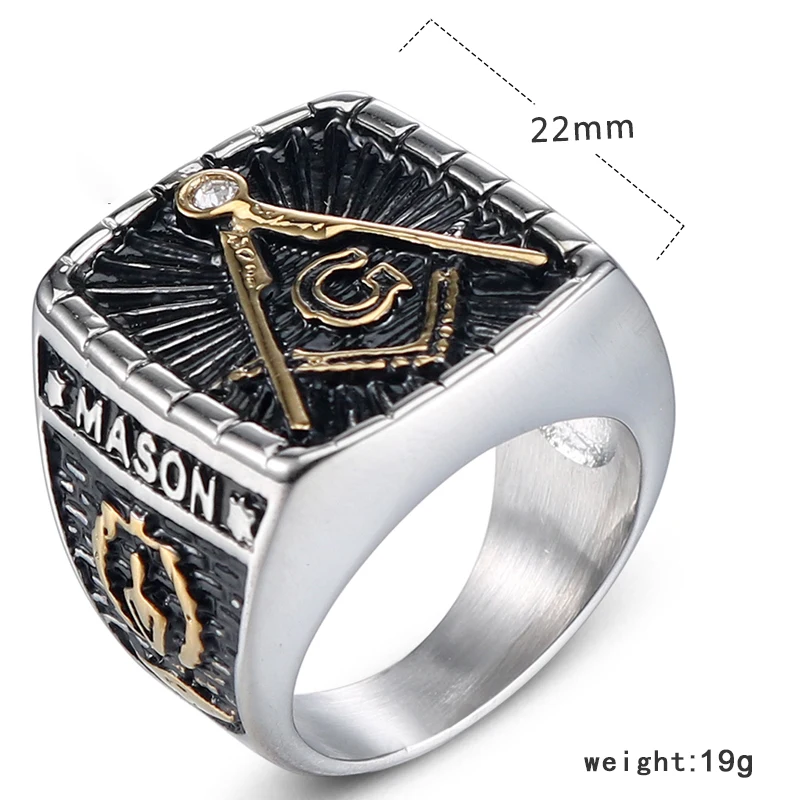 YaHui европейские и американские модные кольца из нержавеющей стали личности ретро