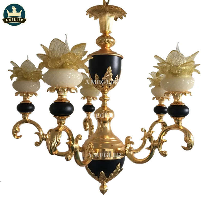 AMEGLER The luxurious villa French parlor lamp bedroom copper of pendent Europe imperial palace formula | Лампы и освещение