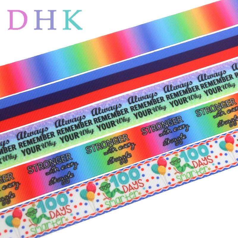 DHK 50 ярдов градиентная надпись 100 день борьбы печатная крупная ткань головной