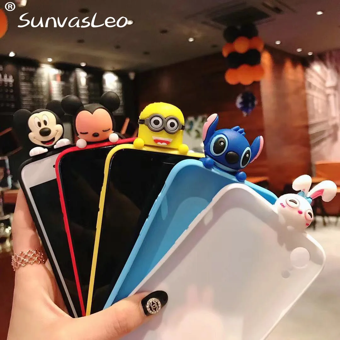 3D мультфильм животных мягкий чехол для телефона чехол для huawei P10 P20 P30 Pro Honor 7A 10 8X P Smart Y5 Y6 Y7 Y9 Коврики 20 Lite