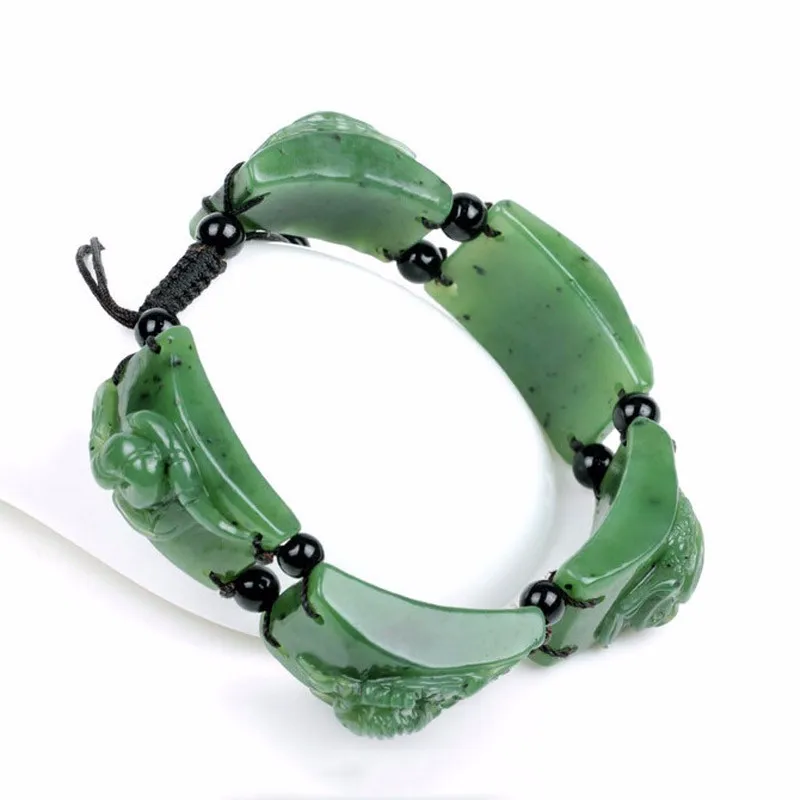 100% натуральный нефритовый зеленый браслет Скорпион тоад изысканный подарок | Дом