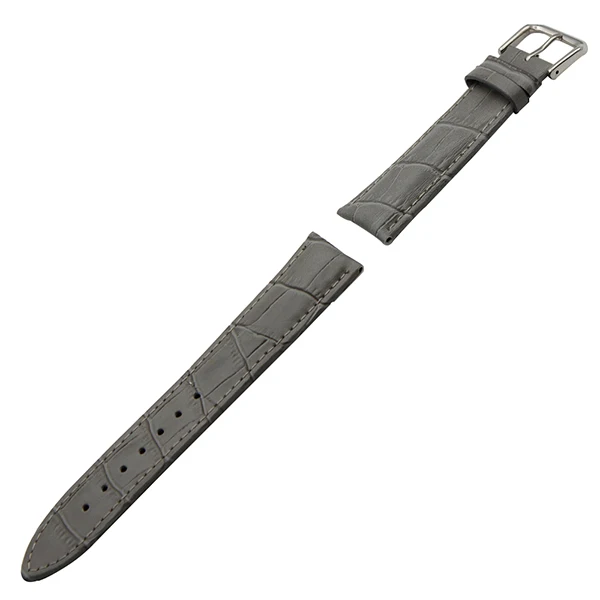 Grey Pin Ремешок для часов из натуральной кожи для Tissot Longines Mido Hamilton, ремешок для часов, стальной ремешок с пряжкой, 14 16 17 18 19 20 21 22 23 24 мм - Цвет ремешка: Grey Pin
