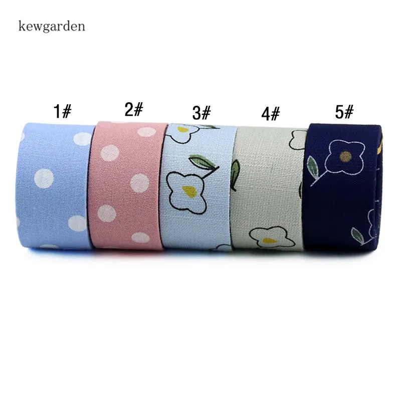 Kewgarden 1," 1" 3/" точка цветок ткань многослойные тканевые ленты вручную изготовленная лента DIY волос парфюм на подвеске Свадебная атласная лента 10 метров