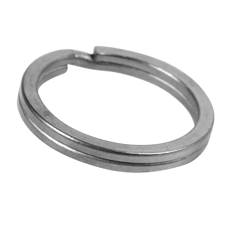 Tiartisan-Llavero EDC para exteriores, anillo de titanio puro, anillas divididas, lavado de piedra, 5 unids/lote