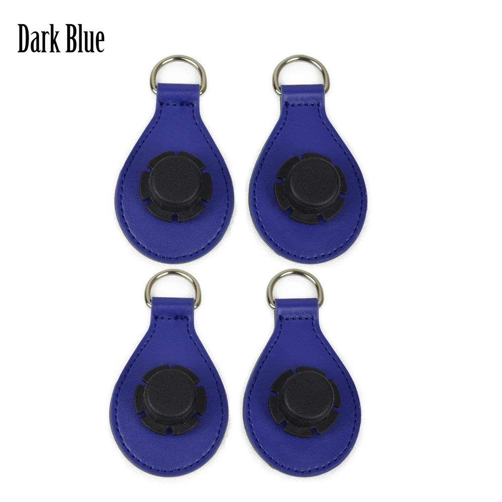 Dark blue Красочные 2 пары 4 шт ПУ капля конец для Obag капель ручка ремешок капля крепления для O сумка падения Obasket женская сумка - Цвет: Dark blue
