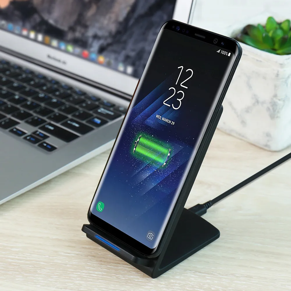 Floveme 5V 2A QI Беспроводной Зарядное устройство для Samsung Galaxy S8 Plus S7 Note 8 быстрой зарядки