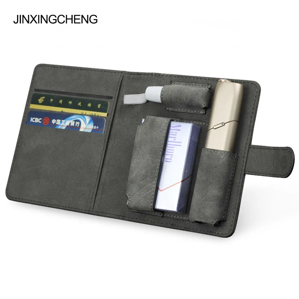 Модный чехол книжка JINXINGCHENG для iqos Multi 3 0 с держателем кожаный Multi|Органайзеры