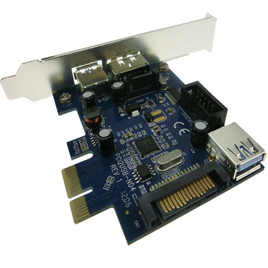 Двойной порт USB 3 0 + питание через eSATA 9 Pin USB2.0 гибридная плата контроллера PCI Express
