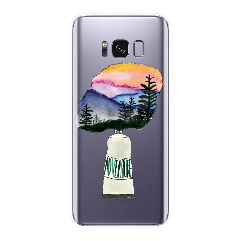 Чехол накладка для Samsung Galaxy Note 9 8 5 4 мягкий силиконовый чехол S5 S6 S7 Edge S8 S9