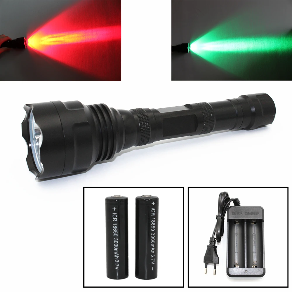 

Тактический светодиодный светильник зеленый/красный светильник Точечный светильник 3x Q5 1200Lm высокая яркость lanterna лампа для охоты кемпинга