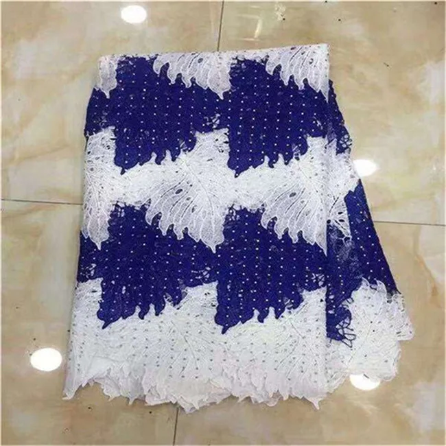 

2019 New African Lace Fabric Swiss Voile Lace.High Quality Fashion French Voile Guipure tulle Lace Fabrics 5Yards For Dress