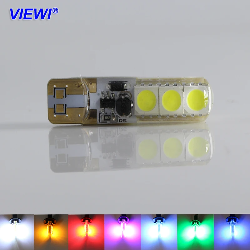 Viewi 1x t10 w5w 12 В 24 под интерьер автомобиля огни 5050 6 светодиодов 1 Вт