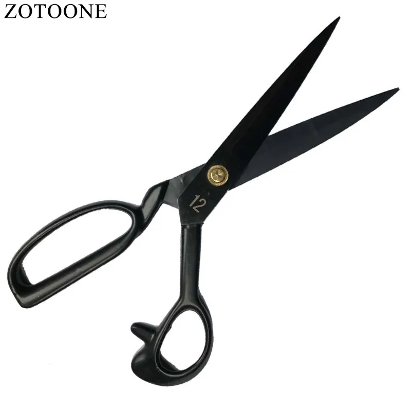 ZOTOONE 12 дюймов черные винтажные стальные портновские ножницы старинное Ремесло